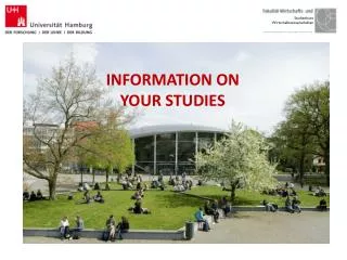 INFORMATION ON YOUR STUDIES