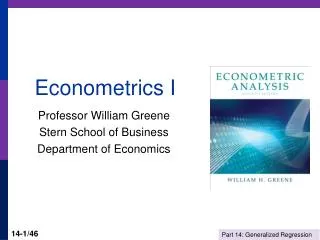 Econometrics I