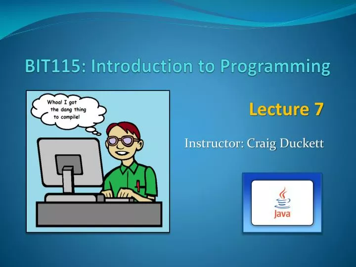 bit115 introduction to programming