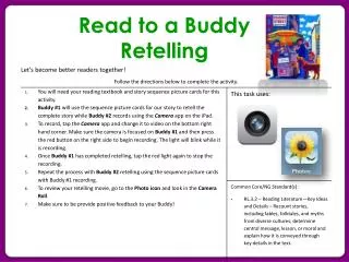 read to a buddy retelling