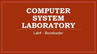 Computer System Laboratory