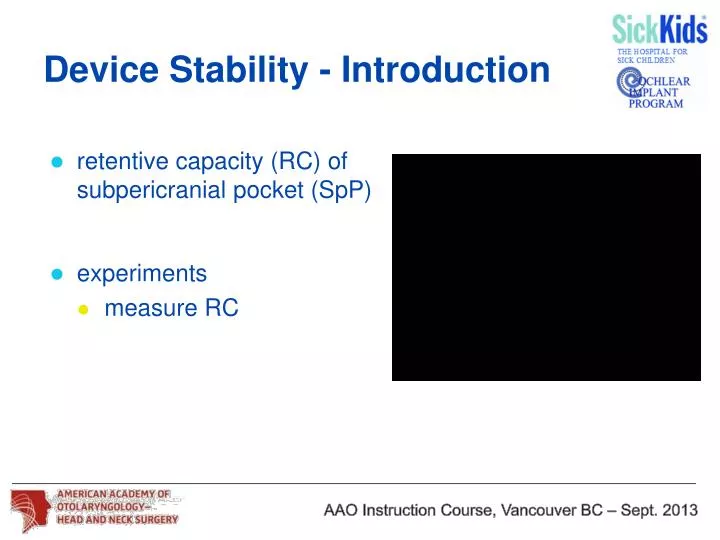 device stability introduction