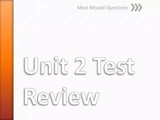 Unit 2 Test Review