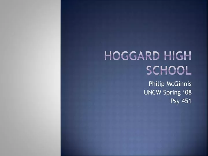hoggard high school