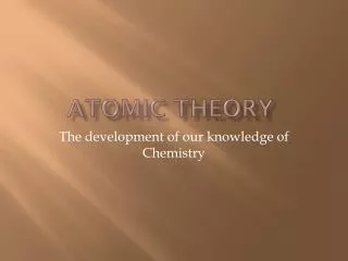 atomic theory