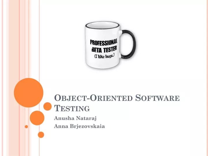 object oriented software testing