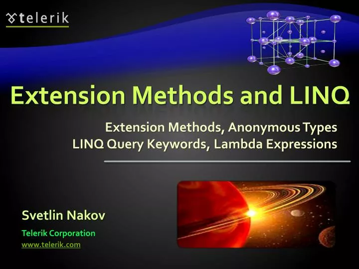 extension methods and linq