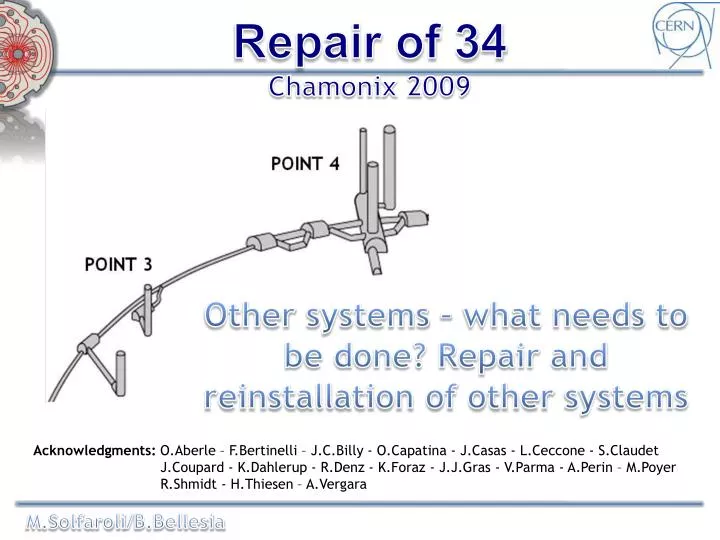 other systems what needs to be done repair and reinstallation of other systems