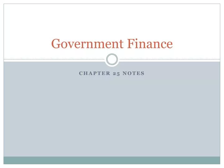 government finance