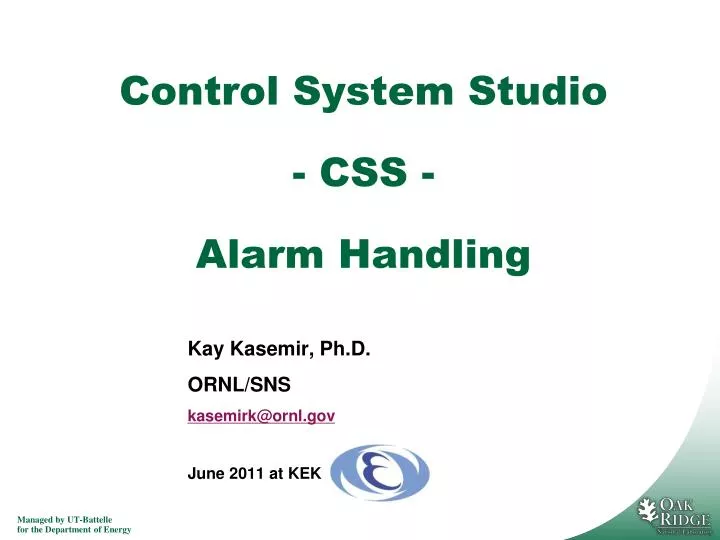 control system studio css alarm handling