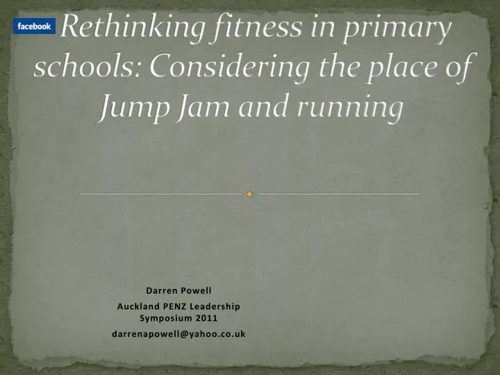 rethinking fitness in primary schools considering the place of jump jam and running