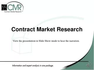 Contract Market Research
