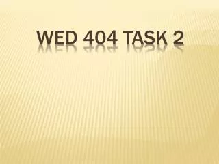 WED 404 Task 2