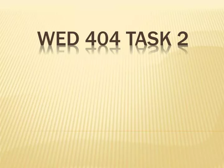 wed 404 task 2