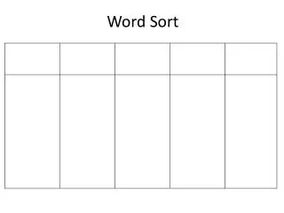 Word Sort