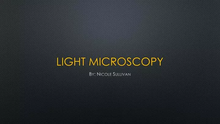 light microscopy