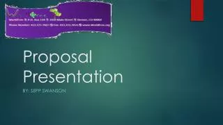 Proposal Presentation