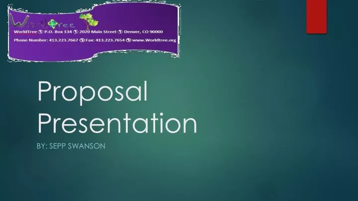 proposal presentation