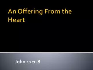 john 12 1 8