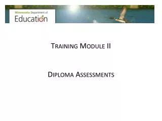 Training Module II