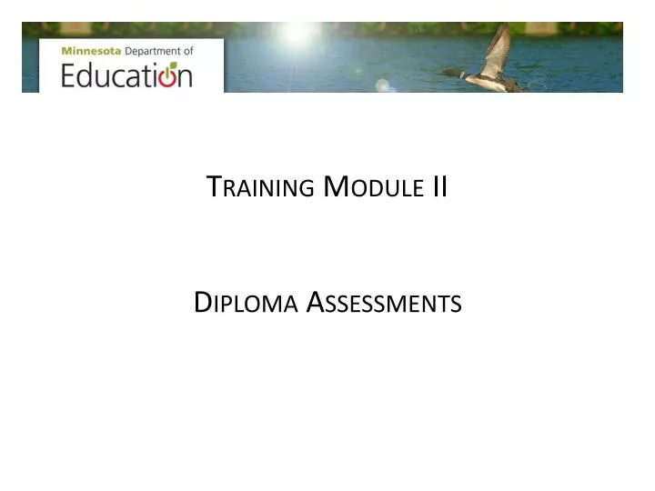 training module ii
