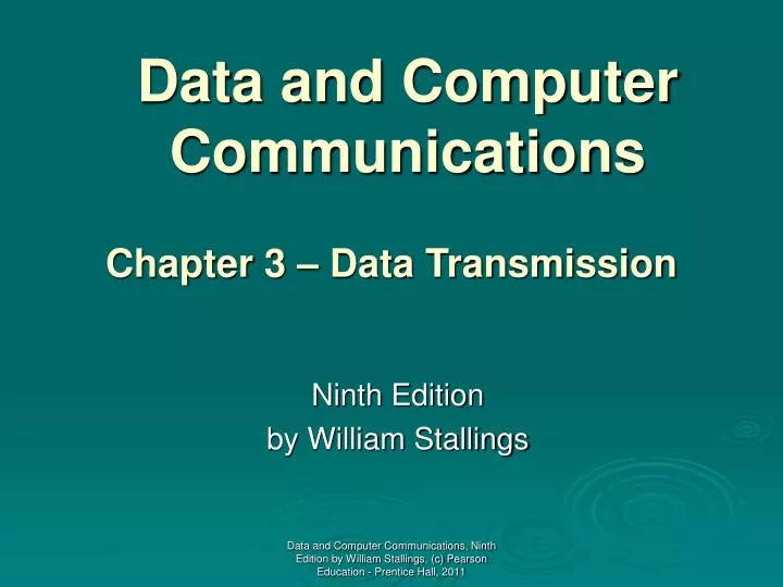 data and computer communications