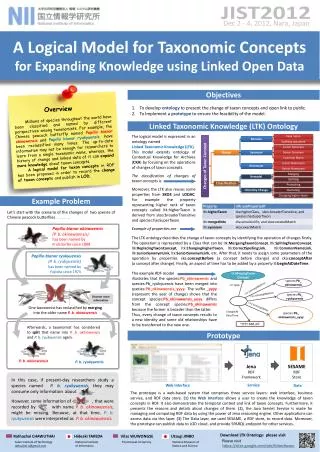 A Logical Model for Taxonomic Concepts for Expanding Knowledge using Linked Open Data