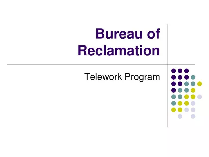 bureau of reclamation