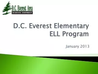 D.C. Everest Elementary ELL Program