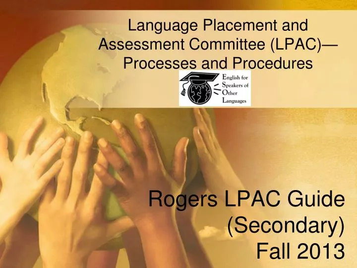 rogers lpac guide secondary fall 2013