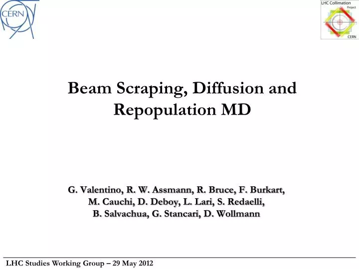 beam scraping diffusion and repopulation md