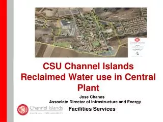 CSU Channel Islands Reclaimed Water use in Central Plant