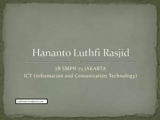 Hananto Luthfi Rasjid