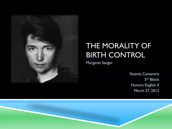 the morality of birth control