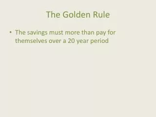 The Golden Rule