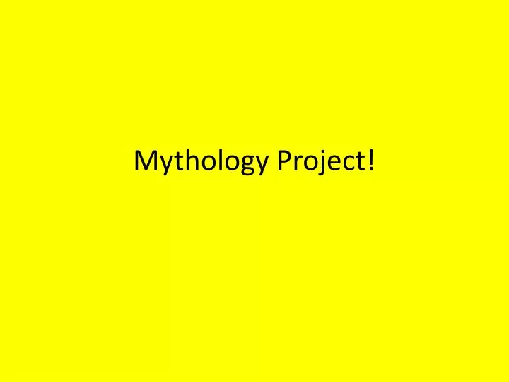 mythology project