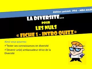 la diversit pour les nuls fiche 1 intro quizz