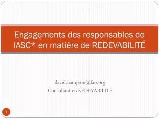engagements des responsables de iasc en mati re de redevabilit