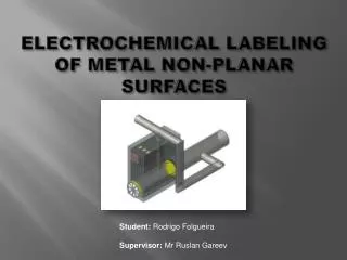 ELECTROCHEMICAL LABELING OF METAL NON-PLANAR SURFACES