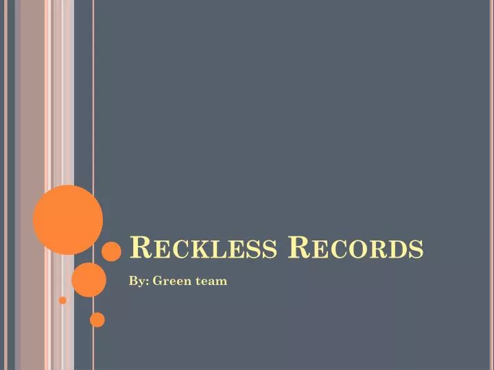 reckless records