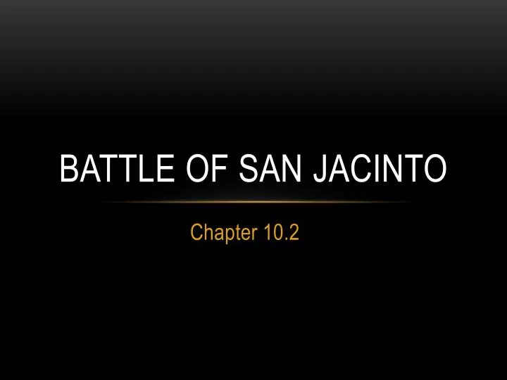 battle of san jacinto
