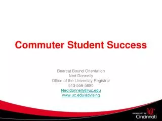 Commuter Student Success
