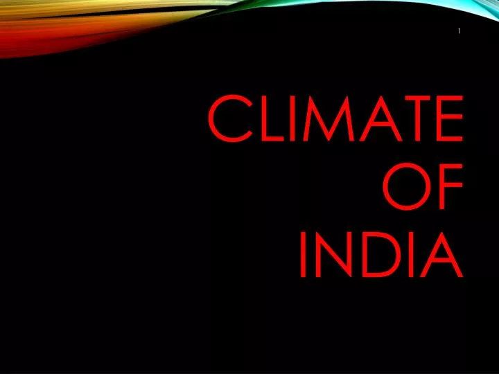 climate of india