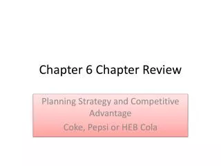 Chapter 6 Chapter Review