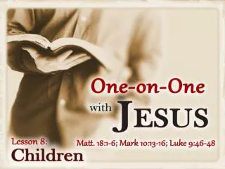 Jesus Fed Children (Matt. 14:21; 15:38) Jesus Inspired Children (Matt. 21:15)
