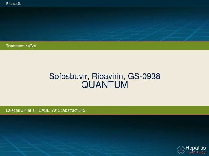 sofosbuvir ribavirin gs 0938 quantum