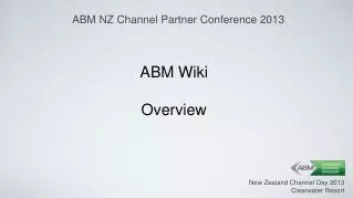 ABM Wiki Overview