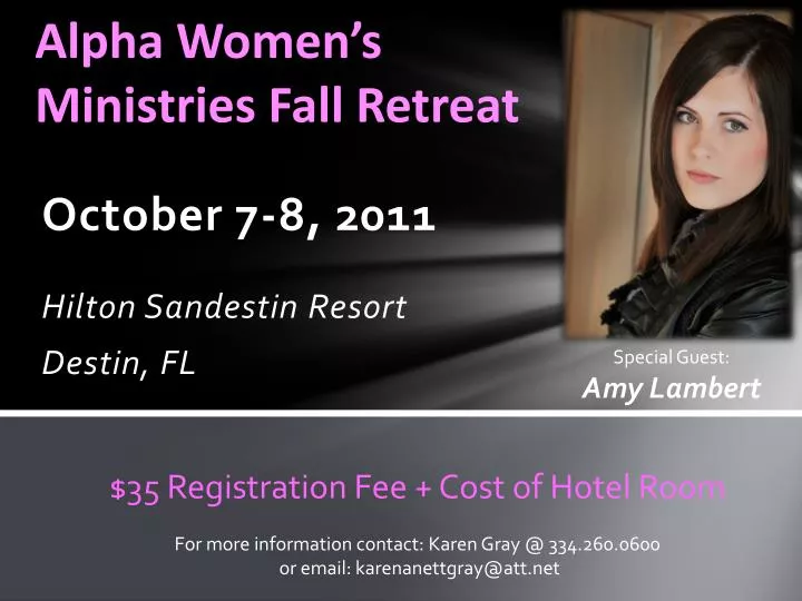 alpha women s ministries fall retreat