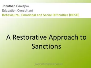 A Restorative Approach to Sanctions