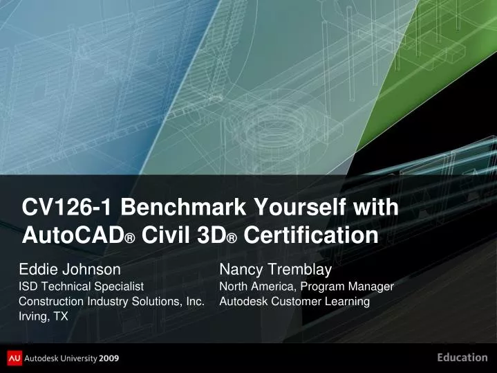 cv126 1 benchmark yourself with autocad civil 3d certification